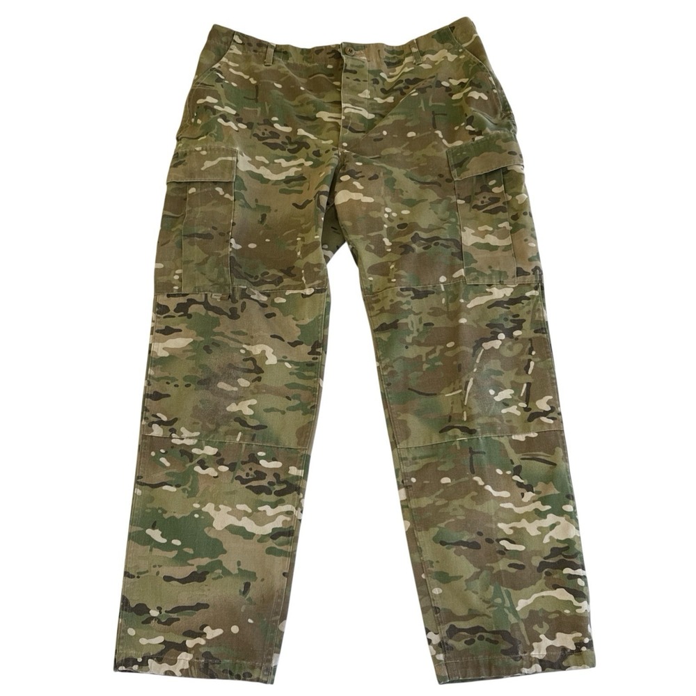 Vintage Propper Men's Size L/R  Tactical Combat Cargo Pants Camo Adjustable